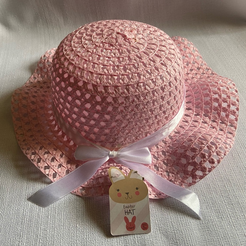 Target Kids Easter Pink Straw Hat